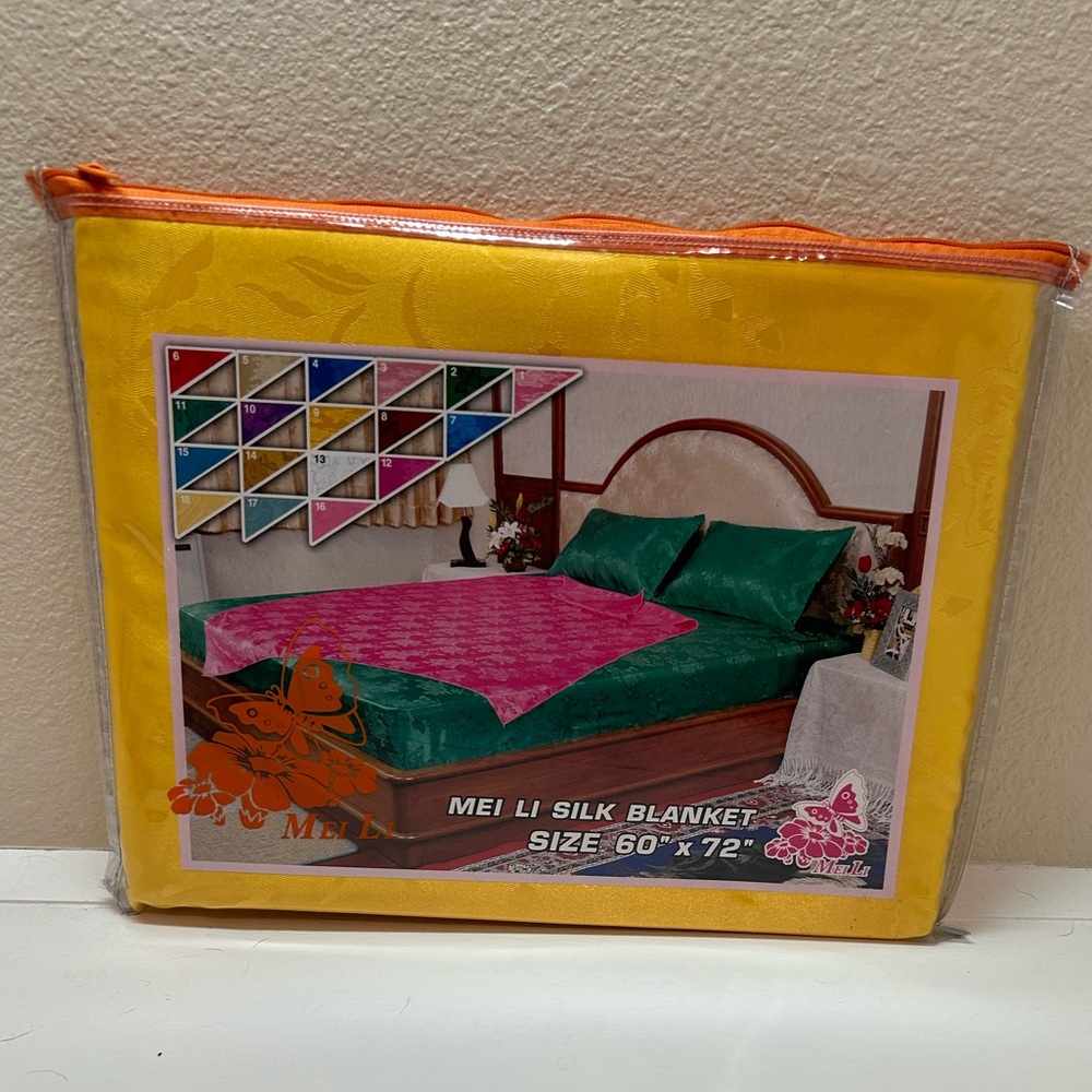 Mei Li Silk Blanket Brand New never opened
